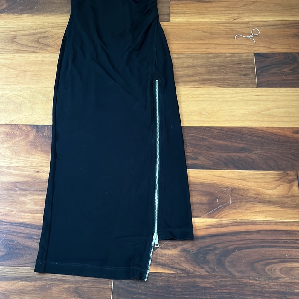 NWT! Stunning Helmut Lang Asymmetric Zip Dress - Picture 9 of 9